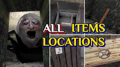 granny 1.8|Item Locations .